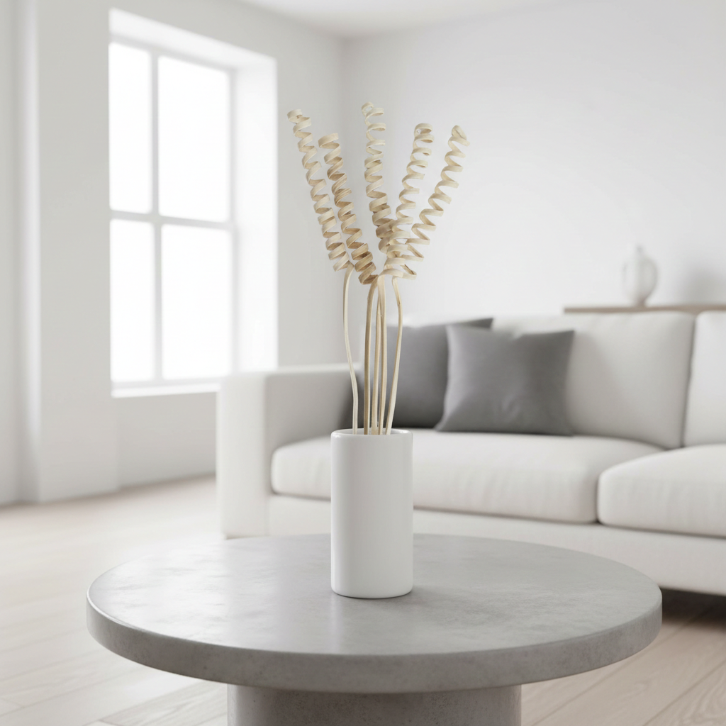 Cane Spring Mini bělený – přírodní dekorace z ratanu